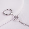 Încărcați imaginea în vizualizatorul Galerie, inagio 925 silver diamond star tail hoop
