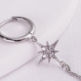 Încărcați imaginea în vizualizatorul Galerie, inagio 925 silver diamond star tail hoop