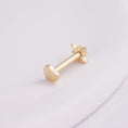 Încărcați imaginea în vizualizatorul Galerie, INAGIO 14K gold plated silver diamond starstruck labret piercing