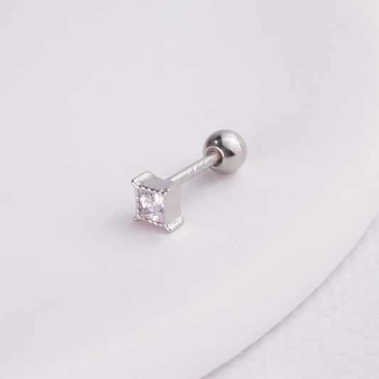 inagio 925 silver diamond mini diamond barbell piercing