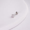 Încărcați imaginea în vizualizatorul Galerie, inagio 925 silver diamond mini diamond barbell piercing