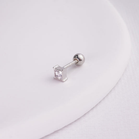 inagio 925 silver diamond mini diamond barbell piercing