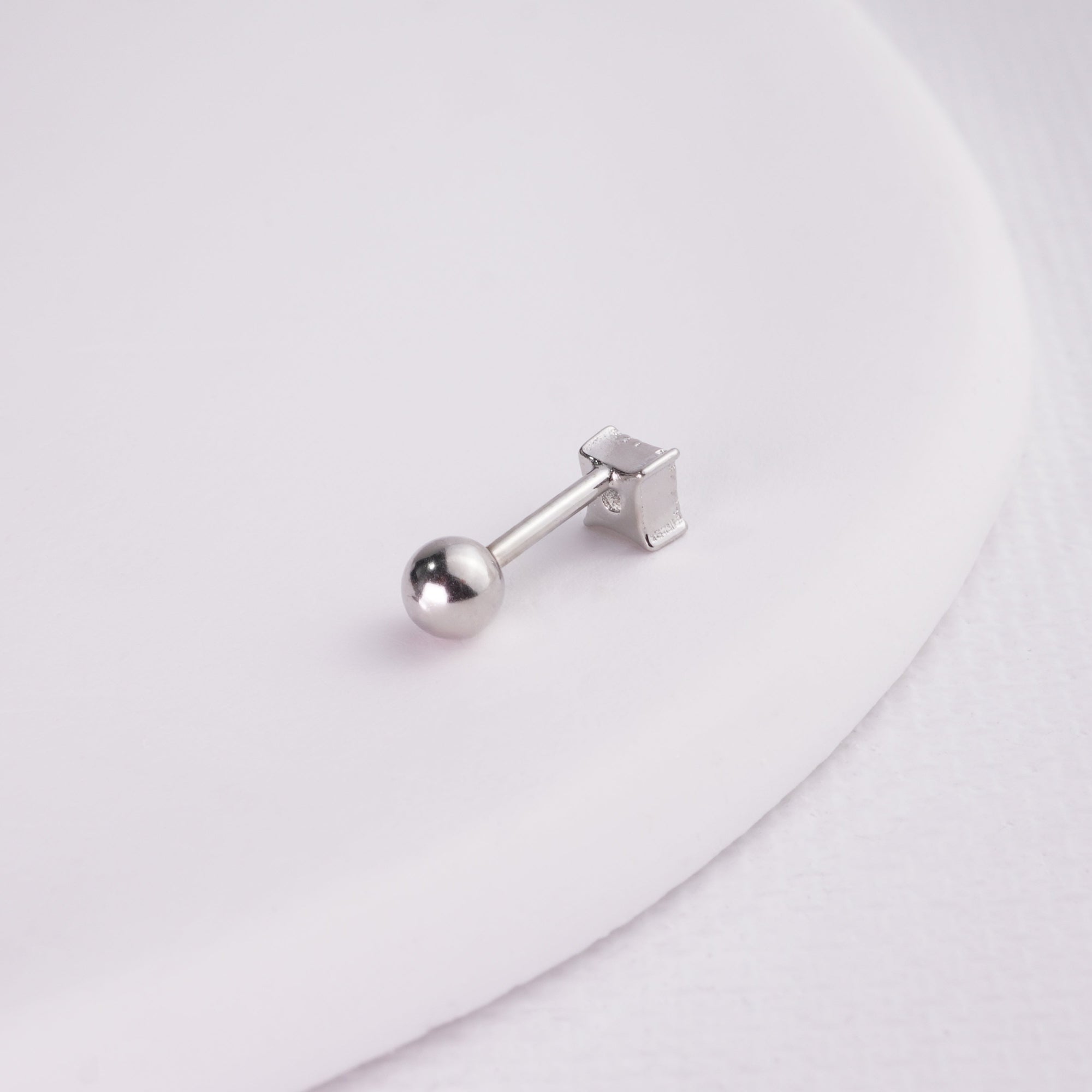 inagio 925 silver diamond mini diamond barbell piercing