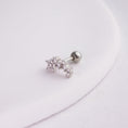 Încărcați imaginea în vizualizatorul Galerie, inagio 925 silver diamonds celestial barbell piercing