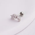 Încărcați imaginea în vizualizatorul Galerie, inagio 925 silver diamonds celestial barbell piercing