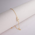 Încărcați imaginea în vizualizatorul Galerie, 14k gold plated diamond eye bracelet INAGIO