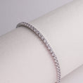 Încărcați imaginea în vizualizatorul Galerie, INAGIO 925 silver diamond tennis bracelet