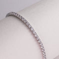 Încărcați imaginea în vizualizatorul Galerie, INAGIO 925 silver diamond tennis bracelet