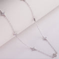Încărcați imaginea în vizualizatorul Galerie, INAGIO 925 silver diamond flower necklace