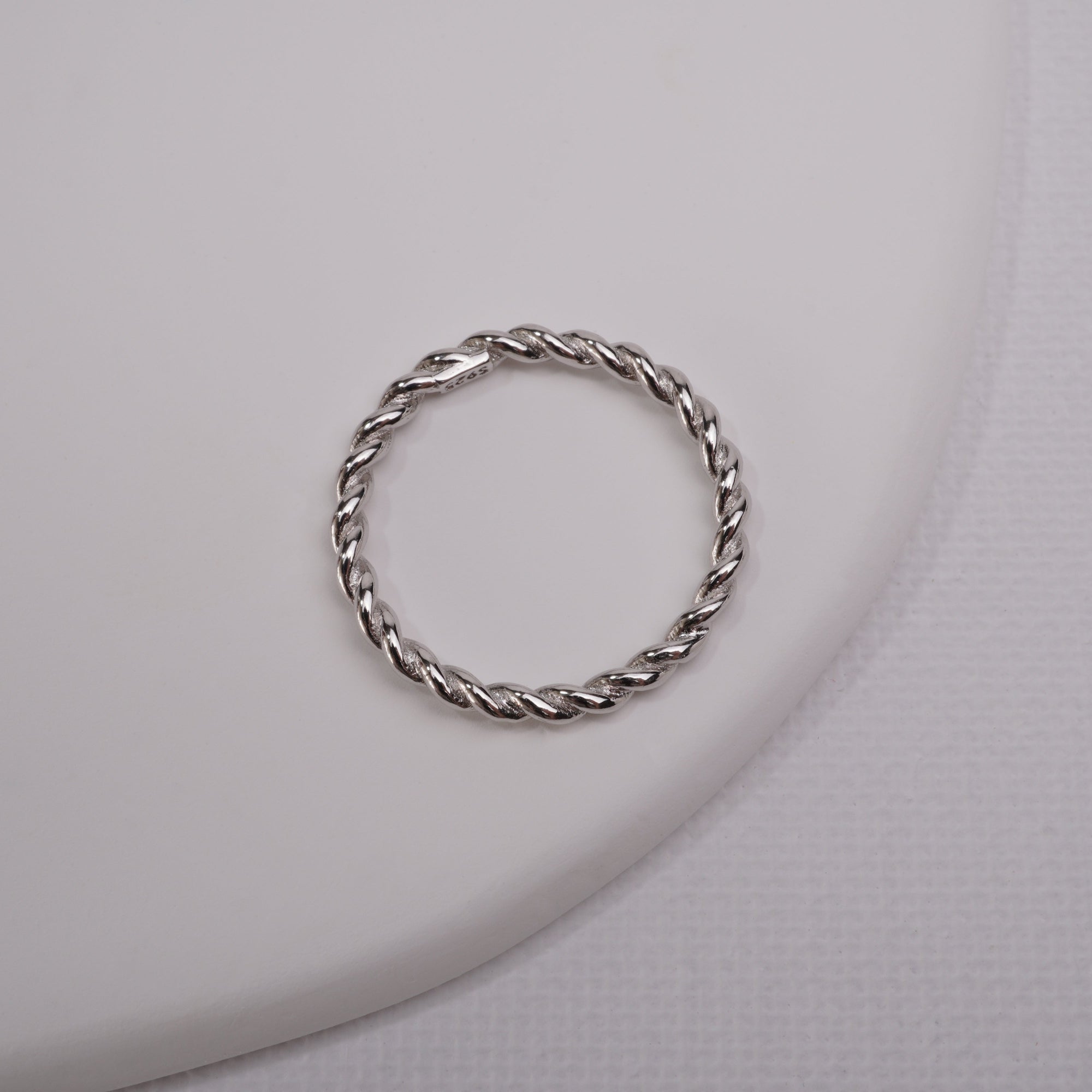 INAGIO 925 silver twisted ring