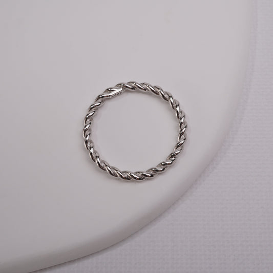 INAGIO 925 silver twisted ring