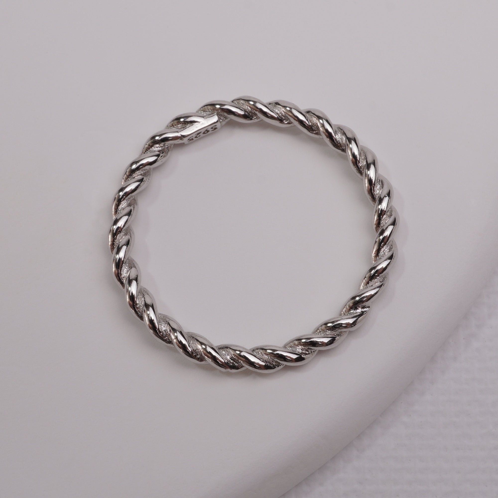 INAGIO 925 silver twisted ring