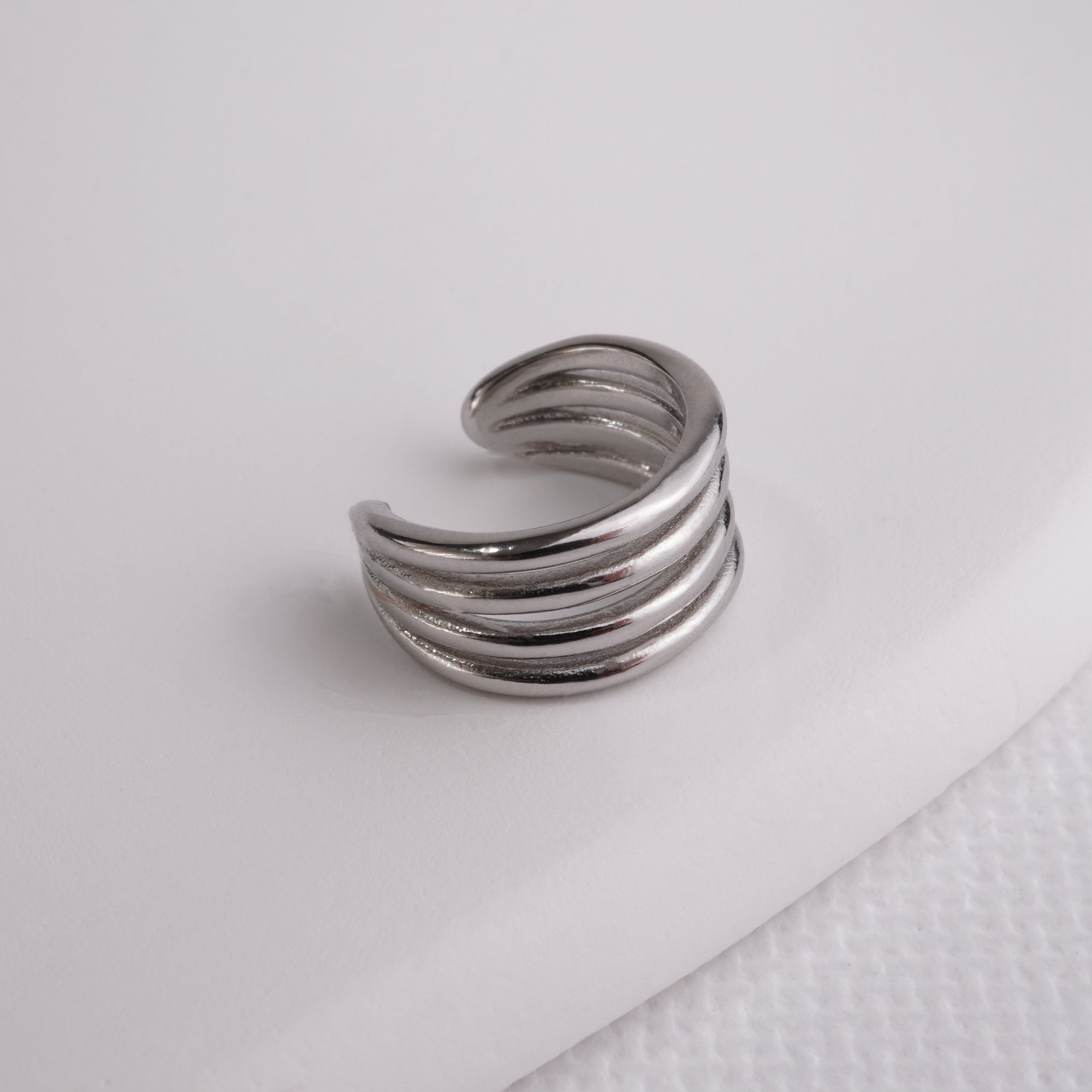 INAGIO 925 silver simple cuff