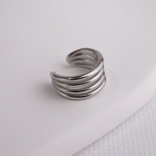 INAGIO 925 silver simple cuff