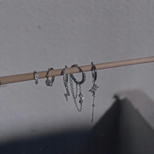 INAGIO 925 sterling silver hoops