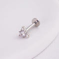Încărcați imaginea în vizualizatorul Galerie, inagio 925 silver diamonds triangle labret piercing
