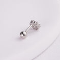 Load image into Gallery viewer, inagio 925 silver diamonds mini circle barbell

