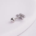 Încărcați imaginea în vizualizatorul Galerie, inagio 925 silver diamonds mini lightning barbell piercing 
