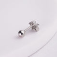 Load image into Gallery viewer, inagio 925 silver diamond star barbell piercing
