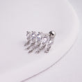 Load image into Gallery viewer, INAGIO 925 silver diamond drape barbell
