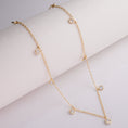Load image into Gallery viewer, INAGIO 14K gold plated silver diamond charms choker
