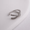 Încărcați imaginea în vizualizatorul Galerie, INAGIO 925 silver diamonds extra cuff
