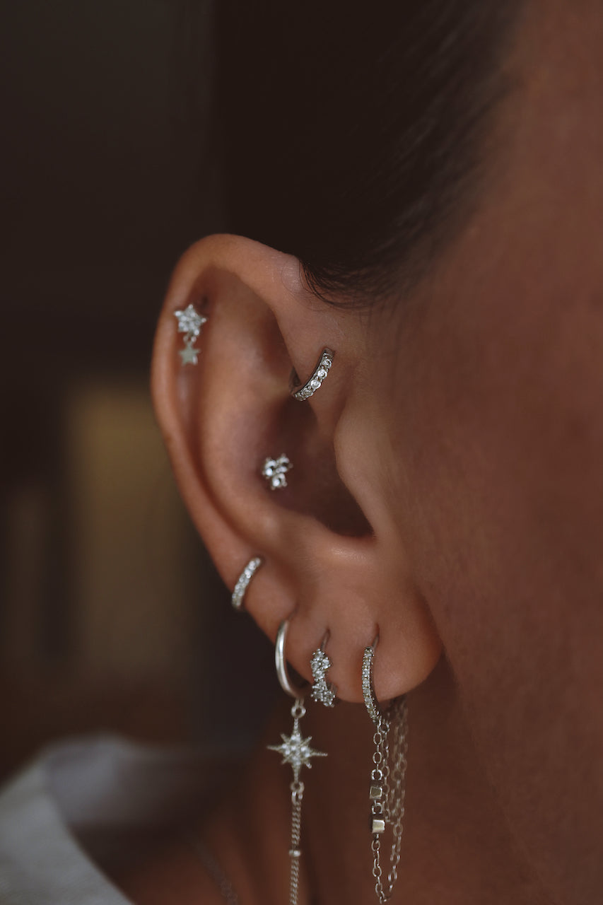 925 sterling silver ear stack